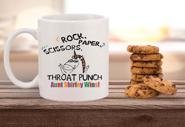 Rock Paper Scissors mug